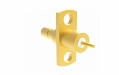 Precision SSMB Male Flange Mount RF Connector with Integrated Microstrip Design for Optimal Signal Integrity