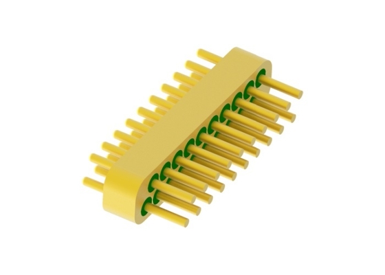 20 Pins 2 Rows Hermetic Electrical Connectors Small Size Gold Wire Bonding MC-827T2-JH