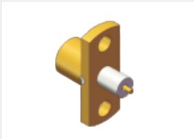 18GHz SMP Male Plug RF Coaxial Connector Limited Detent Thru Hole Solder Attachment PCB Mount for Telemetry Equipment & Radar Systems