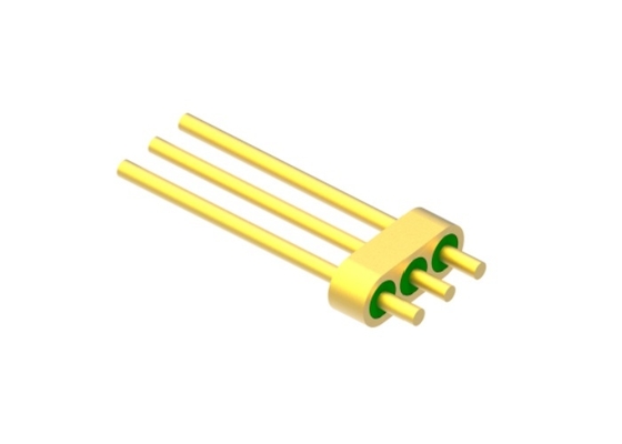3-Pin Header Connector Hermetic Straight Cut Pin Tip With Bonding Surface MC-789-JH