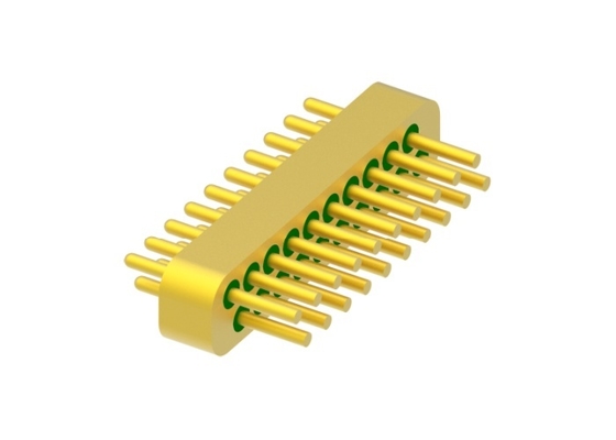 20 Pins 2 Rows Hermetic Electrical Connectors Small Size Gold Wire Bonding MC-827T1-JH