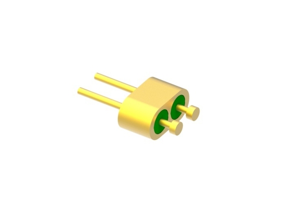2-Pin Nail Head Glass To Metal Hermetic Seal Header With Gold Wire Bonding Surface MC-1085-JH