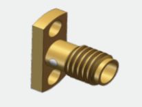 Stainless Steel SSMA Female RF Coaxial Connector with Copper Alloy Conductors and PTFE Insulators for High-Frequency Performance
