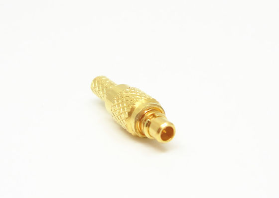 Male Plug Straight Crimp MMCX RF Connector 500 Cycles Durability MMCX-J3