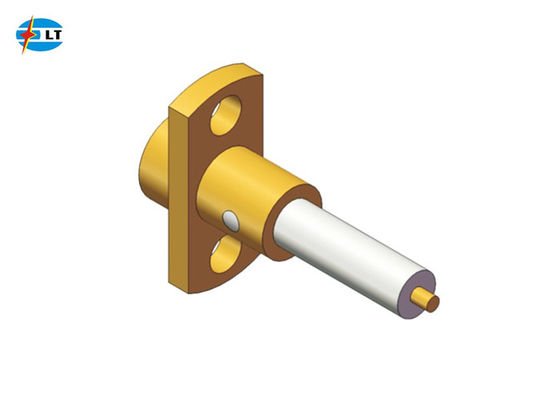 50Ohm ROHS Gold Plating Flange Mount Male SMP RF Connector