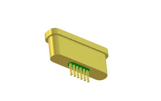 6 Pins DC Hermetically Sealed Electrical Connectors Bonding Surface JMC-1284Z2-JH