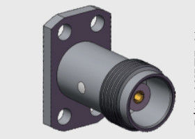 50オム 商用級 TNC 女性 ジャック 4 ホール フレンズ マウント 接続器