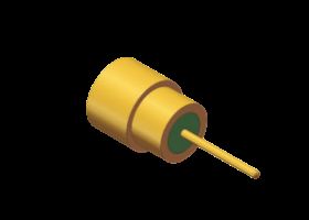 PCB はんだ付け用ハーメチック シール 50Ω 金メッキ SMPS RF コネクタ オス PCB 60GHz