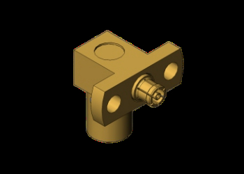 50Ω 金メッキ ライトアングル SMP オス - SSMP メス SMP - SSMP プラグ - ジャック RF 同軸アダプター 最大 40GHz