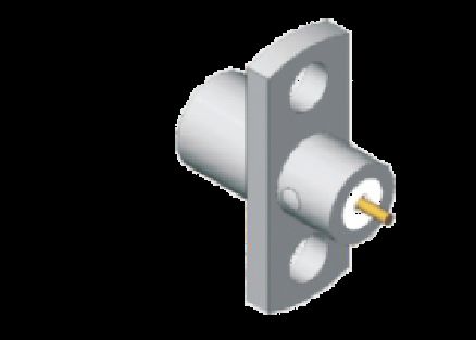 ステンレス鋼 SMP 男性 半減圧プラネルマウント SMP プラグ 2 穴 フレンズマウント 制限された減圧周波数 18GHz まで