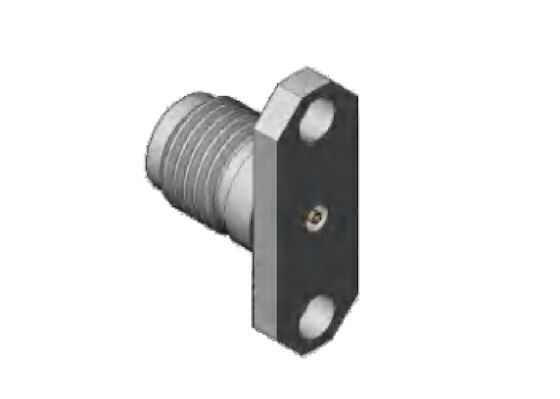 ステンレス鋼2.92mm RFコネクタ ジャック 女性 40GHz 2ホール フレンズマウント ピン直径0.3mm