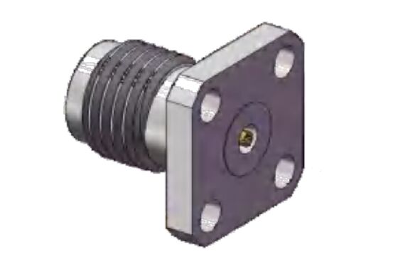 40GHz 2.92mm RF コネクタ メス ジャック 4 穴 フランジ マウント 受け入れピン直径 0.3mm