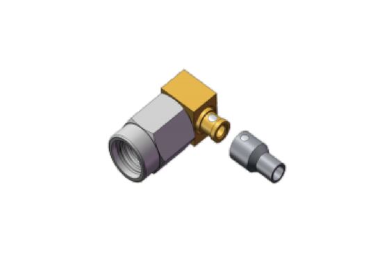 50Ωインペデンス 3GHz 右角 ミニ SMA 男性 SSMA RF 接続器 多コア柔軟ケーブル