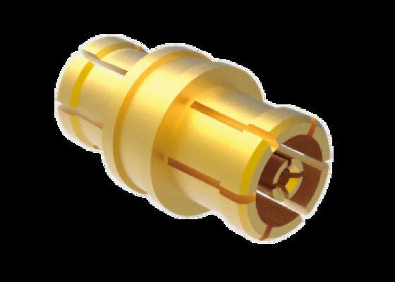 低挿入損失の 50Ω 40GHz SMPM ジャック - ジャック アダプタ航空宇宙 RF コネクタ