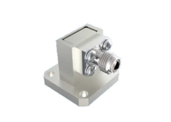 BJ320/WR 28 導波管 - 2.92mm K タイプ アダプター 26.4GHz 〜 38GHz 直角航空宇宙 RF コネクタ (Ka バンド用)