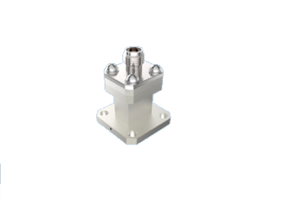 WR28 BJ320 エンドローンチ導波管から 2.92mm K タイプ同軸アダプター 26.4GHz-38GHz Ka バンド航空宇宙グレード RF 導波管同軸遷移コネクタ