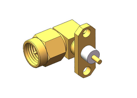 フランジの台紙の男性のアンテナ2穴SMA RFのコネクター