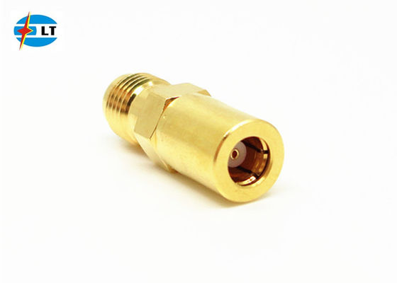 精密金メッキストレート RF アダプター SMA メス - SMB メス同軸アダプター