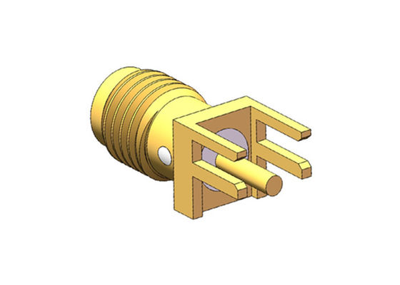 18GHz PCBの台紙SMA RFのコネクターの女性のジャックのはんだへのDC