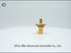 高信頼性 女性の壁線 RF SMAケーブル接続器 086ケーブルのための金塗装