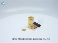 50Ohm SMA 男性 右角 RF コアシアルコネクタ SMAケーブル